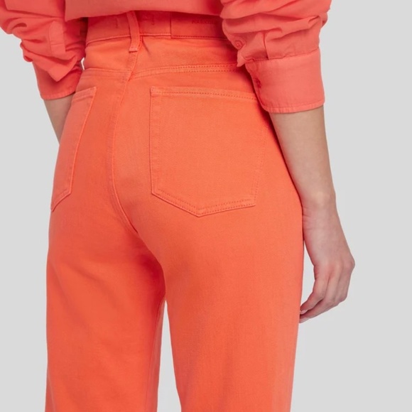7 for All MANKIND LOGAN STOVEPIPE IN GRAPEFRUIT Jeans - Picture 6 of 7